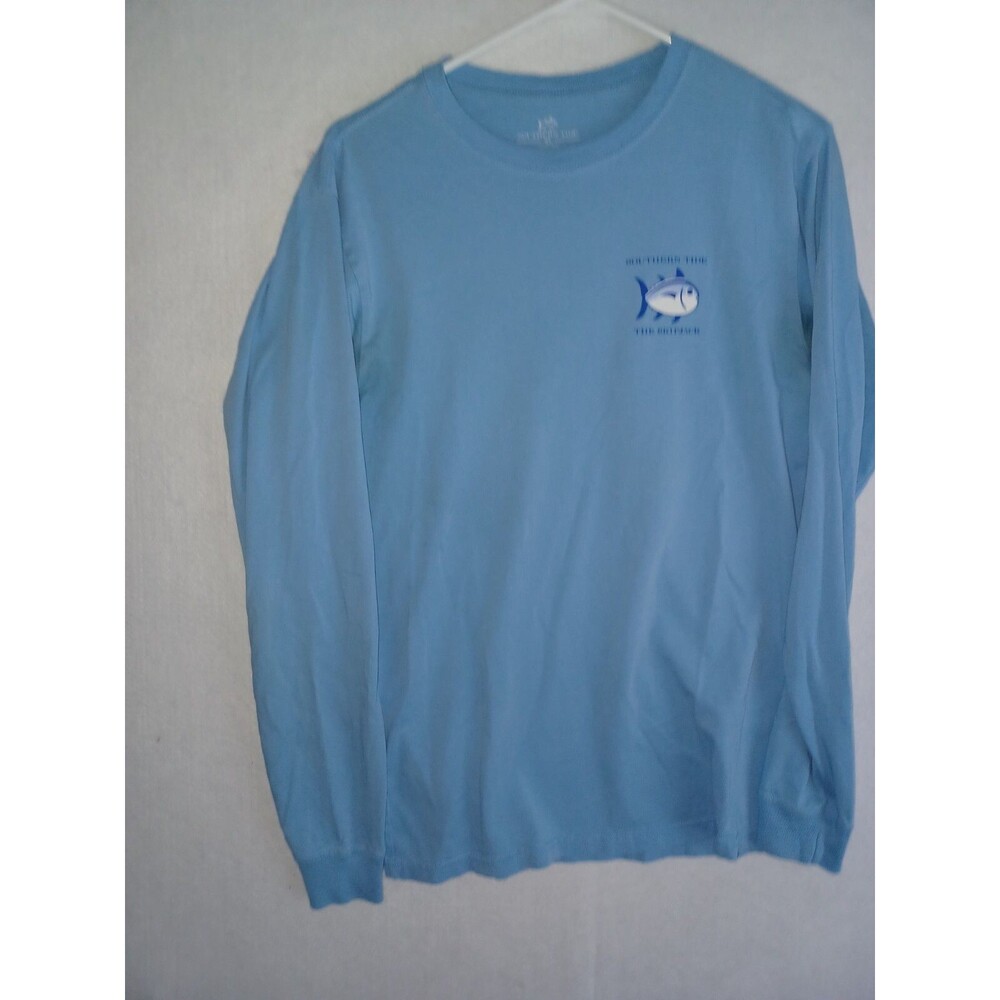Southern Tide Mens T-Shirt Blue Skipjack Graphic Long Sleeve Casual Size XS